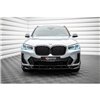 Maxton - Lame Du Pare-Chocs Avant V.2 BMW X4 M-Pack G02 Facelift Noir Brillant
