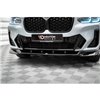 Maxton - Lame Du Pare-Chocs Avant V.2 BMW X4 M-Pack G02 Facelift Noir Brillant