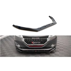 Maxton - Lame Du Pare-Chocs Avant V.1 Peugeot 208 GTi Mk1 Noir Brillant