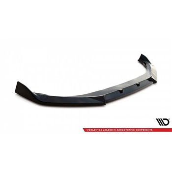 Maxton - Lame Du Pare-Chocs Avant V.1 Ford Mustang Mach-E Mk1 Noir Brillant