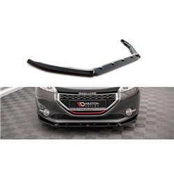 Maxton - Lame Du Pare-Chocs Avant V.2 Peugeot 208 GTi Mk1 Noir Brillant