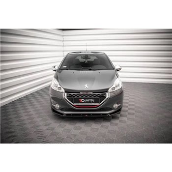 Maxton - Lame Du Pare-Chocs Avant V.2 Peugeot 208 GTi Mk1 Noir Brillant