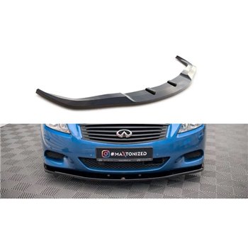 Maxton - Lame Du Pare-Chocs Avant Infiniti G37 Coupe Noir Brillant