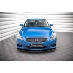 Maxton - Lame Du Pare-Chocs Avant Infiniti G37 Coupe Noir Brillant