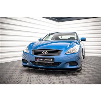 Maxton - Lame Du Pare-Chocs Avant Infiniti G37 Coupe Noir Brillant