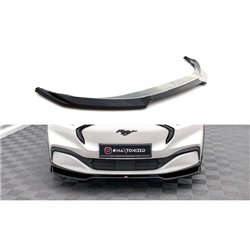 Maxton - Lame Du Pare-Chocs Avant V.2 Ford Mustang Mach-E Mk1 Noir Brillant