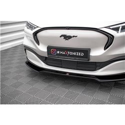 Maxton - Lame Du Pare-Chocs Avant V.2 Ford Mustang Mach-E Mk1 Noir Brillant