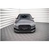 Maxton - Lame Du Pare-Chocs Avant V.3 Audi S3 / A3 S-Line Sportback 8V Facelift Noir Brillant