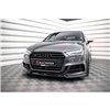 Maxton - Lame Du Pare-Chocs Avant V.3 Audi S3 / A3 S-Line Sportback 8V Facelift Noir Brillant