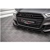 Maxton - Lame Du Pare-Chocs Avant V.1 Audi S3 / A3 S-Line Sportback 8V Facelift Noir Brillant