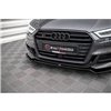 Maxton - Lame Du Pare-Chocs Avant V.2 Audi S3 / A3 S-Line Sportback 8V Facelift Noir Brillant