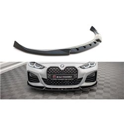 Maxton - Lame Du Pare-Chocs Avant V.2 BMW 4 / i4 Gran Coupe M-Pack / M440i G26 Noir Brillant
