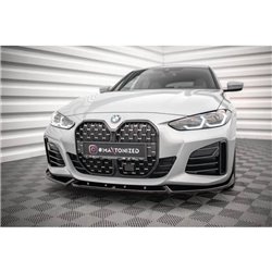 Maxton - Lame Du Pare-Chocs Avant V.2 BMW 4 / i4 Gran Coupe M-Pack / M440i G26 Noir Brillant