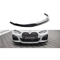 Maxton - Lame Du Pare-Chocs Avant V.1 BMW 4 / i4 Gran Coupe M-Pack / M440i G26 Noir Brillant