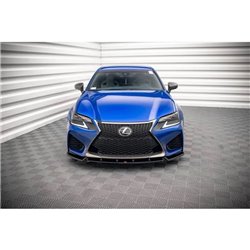 Maxton - Lame Du Pare-Chocs Avant V.1 Lexus GS F Mk4 Facelift Noir Brillant
