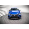 Maxton - Lame Du Pare-Chocs Avant V.1 Lexus GS F Mk4 Facelift Noir Brillant