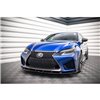 Maxton - Lame Du Pare-Chocs Avant V.1 Lexus GS F Mk4 Facelift Noir Brillant