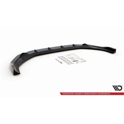 Maxton - Lame Du Pare-Chocs Avant V.1 Audi A4 B9 Facelift Noir Brillant