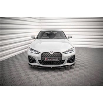 Maxton - Lame Du Pare-Chocs Avant V.3 BMW 4 / i4 Gran Coupe M-Pack / M440i G26 Noir Brillant