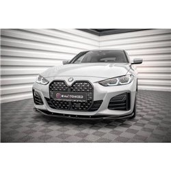Maxton - Lame Du Pare-Chocs Avant V.3 BMW 4 / i4 Gran Coupe M-Pack / M440i G26 Noir Brillant