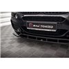 Maxton - Lame Du Pare-Chocs Avant V.2 BMW X6 M-Pack F16 Noir Brillant
