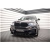 Maxton - Lame Du Pare-Chocs Avant V.2 BMW X6 M-Pack F16 Noir Brillant