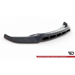 Maxton - Lame Du Pare-Chocs Avant V.2 BMW X6 M-Pack F16 Noir Brillant