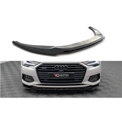 Maxton - Lame Du Pare-Chocs Avant V.3 Audi A6 C8 Noir Brillant