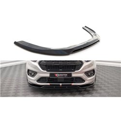 Maxton - Lame Du Pare-Chocs Avant Ford Transit Custom ST-Line Mk1 Facelift Noir Brillant