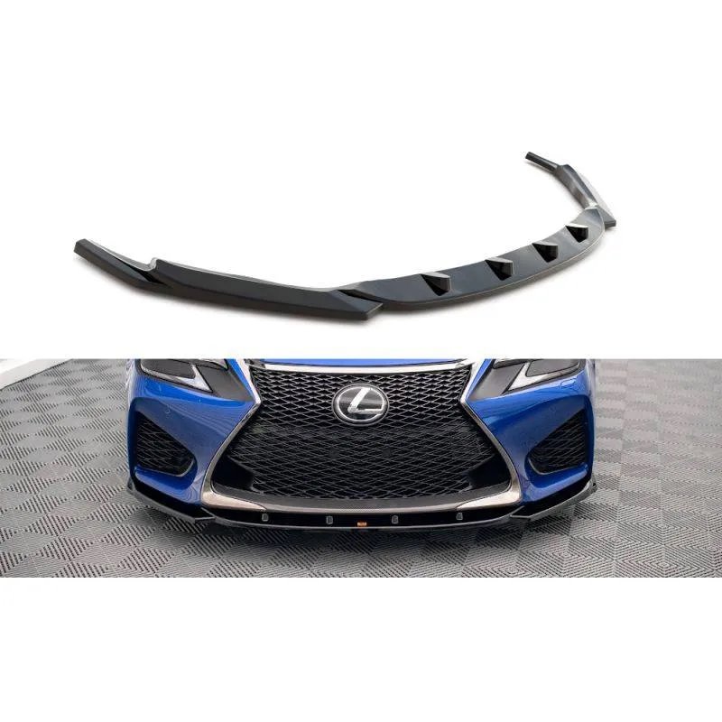 Maxton - Lame Du Pare-Chocs Avant V.2 Lexus GS F Mk4 Facelift Noir Brillant