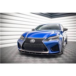 Maxton - Lame Du Pare-Chocs Avant V.2 Lexus GS F Mk4 Facelift Noir Brillant