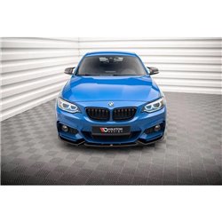 Maxton - Lame Du Pare-Chocs Avant V.2 BMW 2 M-Pack F22 Noir Brillant