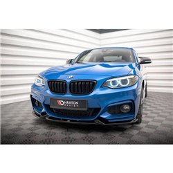Maxton - Lame Du Pare-Chocs Avant V.2 BMW 2 M-Pack F22 Noir Brillant