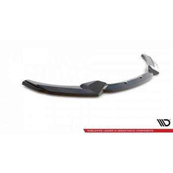 Maxton - Lame Du Pare-Chocs Avant V.2 BMW 2 M-Pack F22 Noir Brillant