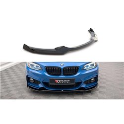Maxton - Lame Du Pare-Chocs Avant V.1 BMW 2 M-Pack F22 Noir Brillant