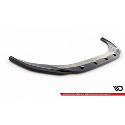 Maxton - Lame Du Pare-Chocs Avant V.2 Audi A4 B9 Facelift Noir Brillant