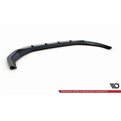 Maxton - Lame Du Pare-Chocs Avant V.2 Audi A4 B9 Facelift Noir Brillant