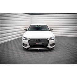 Maxton - Lame Du Pare-Chocs Avant V.2 Audi A6 C8 Noir Brillant