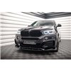 Maxton - Lame Du Pare-Chocs Avant V.3 BMW X6 M-Pack F16 Noir Brillant