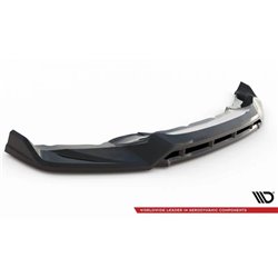 Maxton - Lame Du Pare-Chocs Avant V.3 BMW X6 M-Pack F16 Noir Brillant