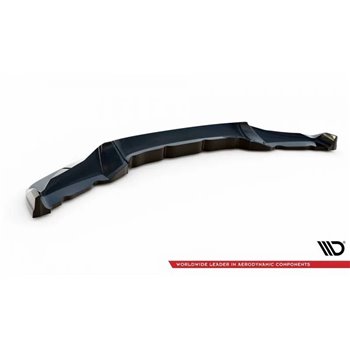 Maxton - Lame Du Pare-Chocs Avant V.3 BMW X6 M-Pack F16 Noir Brillant