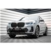 Maxton - Lame Du Pare-Chocs Avant V.1 BMW X4 M-Pack G02 Facelift Noir Brillant