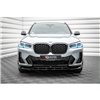 Maxton - Lame Du Pare-Chocs Avant V.1 BMW X4 M-Pack G02 Facelift Noir Brillant