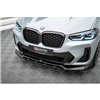 Maxton - Lame Du Pare-Chocs Avant V.1 BMW X4 M-Pack G02 Facelift Noir Brillant