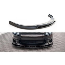 Maxton - Lame Du Pare-Chocs Avant V.1 Dodge Charger SRT Mk7 Facelift Noir Brillant