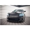 Maxton - Lame Du Pare-Chocs Avant V.1 Dodge Charger SRT Mk7 Facelift Noir Brillant