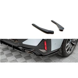 Maxton - Lames De Pare-Chocs Arrière Latérales BMW X4 M-Pack G02 Facelift Noir Brillant