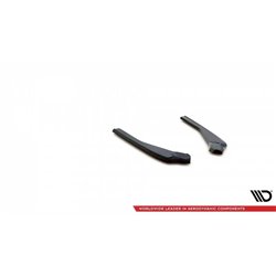 Maxton - Lames De Pare-Chocs Arrière Latérales BMW X4 M-Pack G02 Facelift Noir Brillant