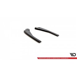 Maxton - Lames De Pare-Chocs Arrière Latérales BMW X4 M-Pack G02 Facelift Noir Brillant