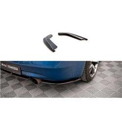 Maxton - Lames De Pare-Chocs Arrière Latérales Infiniti G37 Coupe Noir Brillant